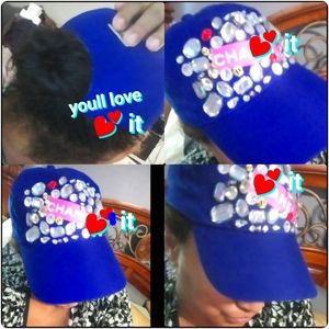 Blingy ball Cap with Secret Pocket